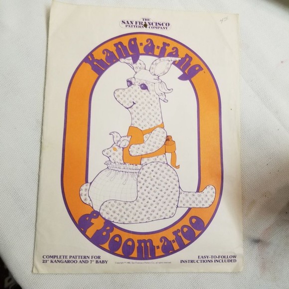 '80 The San Fran Pattern Co. "Kang-a-rang & Boom-a-roo patterns Pat041 - Picture 2 of 4